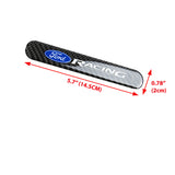 Ford Racing ST Set LOGO Emblems with Silver Tire Wheel Valves Air Caps Keychain - US SELLER