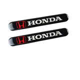 HONDA LOGO Set Emblems with Silver Keychain Wheel Tire Valves Air Caps - US SELLER