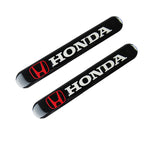 HONDA Set LOGO Emblems with Black Keychain Wheel Tire Valves Air Caps - US SELLER