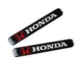 HONDA Set LOGO Emblems with Silver Keychain Wheel Tire Valves Air Caps - US SELLER