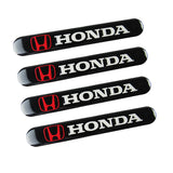 Honda Accord Civic Black Car Door Rear Trunk Side Fenders Bumper Badge Scratch Guard Sticker New 4 pcs