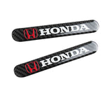 HONDA Set LOGO Emblems with Silver Wheel Tire Valves Air Caps Keychain - US SELLER