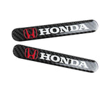 HONDA LOGO Set Emblems with Silver Tire Valves Wheel Air Caps Keychain - US SELLER