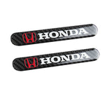 Honda Accord Civic Carbon Fiber Car Door Rear Trunk Side Fenders Bumper Badge Scratch Guard Sticker New 2 pcs