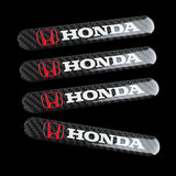 Honda Accord Civic Carbon Fiber Car Door Rear Trunk Side Fenders Bumper Badge Scratch Guard Sticker New 4 pcs