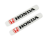 HONDA LOGO Set Emblems with Silver Wheel Tire Valves Air Caps Keychain - US SELLER
