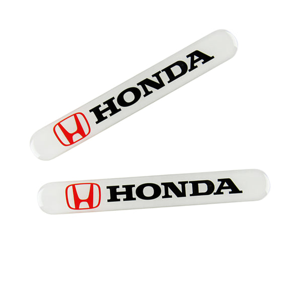 Honda Accord Civic White Car Door Rear Trunk Side Fenders Bumper Badge Scratch Guard Sticker New 2 pcs