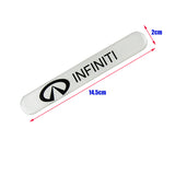 INFINITI Set LOGO Emblems with Black Keychain Tire Wheel Valves Air Caps - US SELLER