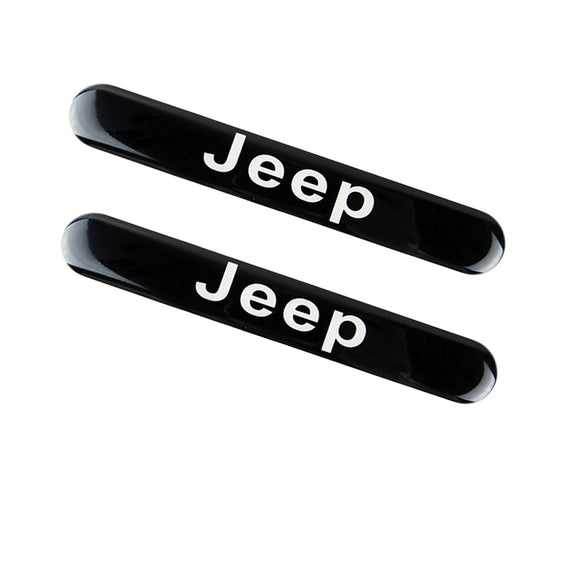 Jeep Black Car Door Rear Trunk Side Fenders Bumper Badge Scratch Guard Sticker New 2 pcs