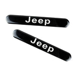 JEEP Set Emblems with Punisher Logo Silver Wheel Tire Valves Air Caps Keychain - US SELLER