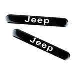 JEEP Black Set Emblems with Punisher Logo Wheel Tire Valves Air Caps Keychain - US SELLER