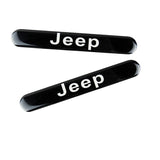 Jeep Black Car Door Rear Trunk Side Fenders Bumper Badge Scratch Guard Sticker New 4 pcs