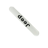 Jeep White Car Door Rear Trunk Side Fenders Bumper Badge Scratch Guard Sticker New 4 pcs