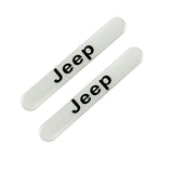 JEEP Set Emblems with Punisher Logo Wheel Tire Valves Black Air Caps Keychain - US SELLER