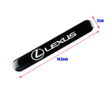 Lexus Black Car Door Rear Trunk Side Fenders Bumper Badge Scratch Guard Sticker New 4 pcs