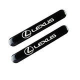 Lexus Black Car Door Rear Trunk Side Fenders Bumper Badge Scratch Guard Sticker New 2 pcs