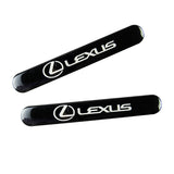 Lexus Black Car Door Rear Trunk Side Fenders Bumper Badge Scratch Guard Sticker New 4 pcs