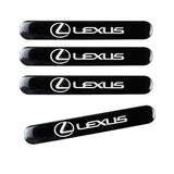 Lexus Black Car Door Rear Trunk Side Fenders Bumper Badge Scratch Guard Sticker New 4 pcs