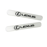 LEXUS Set LOGO Emblems with Silver Keychain Tire Wheel Valves Air Caps - US SELLER