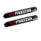 Mazda Black Car Door Rear Trunk Side Fenders Bumper Badge Scratch Guard Sticker New 2 pcs