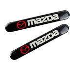 Mazda Set LOGO Emblems with Wheel Tire Valves Air Caps Silver Keychain- US SELLER