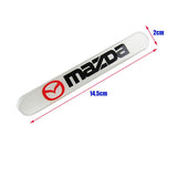 Mazda Set LOGO Emblems with Mazda Speed Silver Keychain Tire Wheel Valves Air Caps - US SELLER