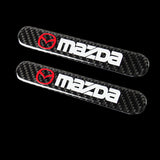 Mazda Set LOGO Emblems with Black Wheel Tire Valves Air Caps Keychain - US SELLER