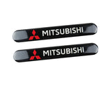 MITSUBISHI Black Set LOGO Emblems with Ralliart Tire Wheel Valves Air Caps Keychain - US SELLER