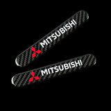 MITSUBISHI LOGO Set Emblems with Silver Keychain Wheel Tire Valves Air Caps - US SELLER