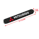 MITSUBISHI LOGO Set Emblems with Silver Keychain Wheel Tire Valves Air Caps - US SELLER