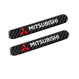 MITSUBISHI LOGO Set Emblems with Silver Keychain Wheel Tire Valves Air Caps - US SELLER