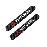MITSUBISHI LOGO Set Emblems with Black Tire Wheel Valves Air Caps Keychain - US SELLER