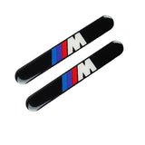 BMW M3 Black Car Door Rear Trunk Side Fenders Bumper Badge Scratch Guard Sticker New 2 pcs