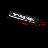 Ford Mustang Set LOGO Emblems with Black Tire Valves Wheel Air Caps Keychain - US SELLER
