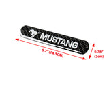 Mustang Carbon Fiber Car Door Rear Trunk Side Fenders Bumper Badge Scratch Guard Sticker New 4 pcs