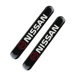 Nissan NISMO Black Car Door Rear Trunk Side Fenders Bumper Badge Scratch Guard Sticker New 2 pcs