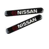 2016-2018 Nissan Maxima GT-Style Real Carbon Fiber 3-Piece Front Bumper Body Spoiler Splitter Lip Kit with Emblems