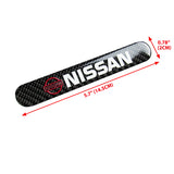 Nissan NISMO Carbon Fiber Car Door Rear Trunk Side Fenders Bumper Badge Scratch Guard Sticker New 2 pcs