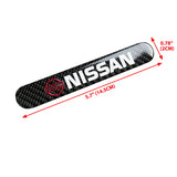 Nissan NISMO Carbon Fiber Car Door Rear Trunk Side Fenders Bumper Badge Scratch Guard Sticker New 4 pcs