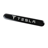 Tesla Black Car Door Rear Trunk Side Fenders Bumper Badge Scratch Guard Sticker New 4 pcs