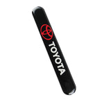 TOYOTA Black Car Door Rear Trunk Side Fenders Bumper Badge Scratch Guard Sticker New 2pcs