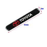 TOYOTA Black Car Door Rear Trunk Side Fenders Bumper Badge Scratch Guard Sticker New 4pcs