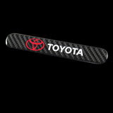 TOYOTA Carbon Fiber Car Door Rear Trunk Side Fenders Bumper Badge Scratch Guard Sticker New 2 pcs