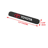 TOYOTA Carbon Fiber Car Door Rear Trunk Side Fenders Bumper Badge Scratch Guard Sticker New 2 pcs