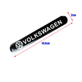 Volkswagen VW Black Car Door Rear Trunk Side Fenders Bumper Badge Scratch Guard Sticker New 4 pcs