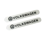 Volkswagen VW White Car Door Rear Trunk Side Fenders Bumper Badge Scratch Guard Sticker New 2pcs