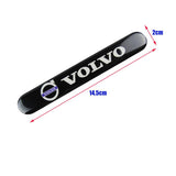 VOLVO Set LOGO Emblems with Silver Tire Valves Wheel Air Caps Keychain - US SELLER