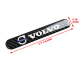 VOLVO LOGO Set Emblems with Black Keychain Wheel Tire Valves Air Caps - US SELLER