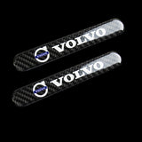 VOLVO Set LOGO Emblems with Silver Keychain Tire Valves Wheel Air Caps - US SELLER