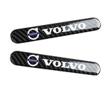 VOLVO Set LOGO Emblems with Silver Keychain Tire Valves Wheel Air Caps - US SELLER